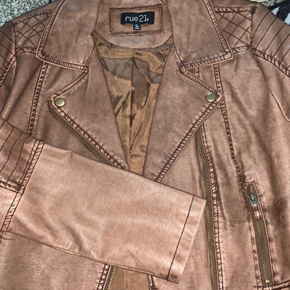 Faux Leather Jacket - Picture 1 of 4